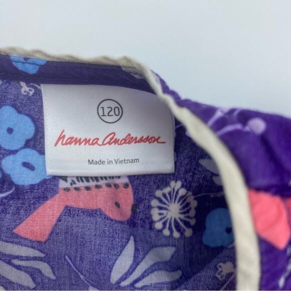 Hanna Anderson flower shirt size 120c - Picture 2 of 6